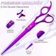 Purple Dragon 8 Inch Dog Scissors Set Professional 3-in-1 Fur Scissors Set for Dogs – Golden Dog Scissors Set Straight, Serrated and Curved Scissors are Included for Dogs for Cats and Other Animals Purple Dragon 8 Inch Dog Scissors Set Professional 3-in-1 Fur Scissors Set for Dogs – Golden Dog Scissors Set Straight, Serrated and Curved Scissors are Included for Dogs for Cats and Other Animals
