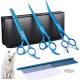 Purple Dragon 8 Inch Dog Scissors Set Professional 3-in-1 Fur Scissors Set for Dogs – Golden Dog Scissors Set Straight, Serrated and Curved Scissors are Included for Dogs for Cats and Other Animals Purple Dragon 8 Inch Dog Scissors Set Professional 3-in-1 Fur Scissors Set for Dogs – Golden Dog Scissors Set Straight, Serrated and Curved Scissors are Included for Dogs for Cats and Other Animals
