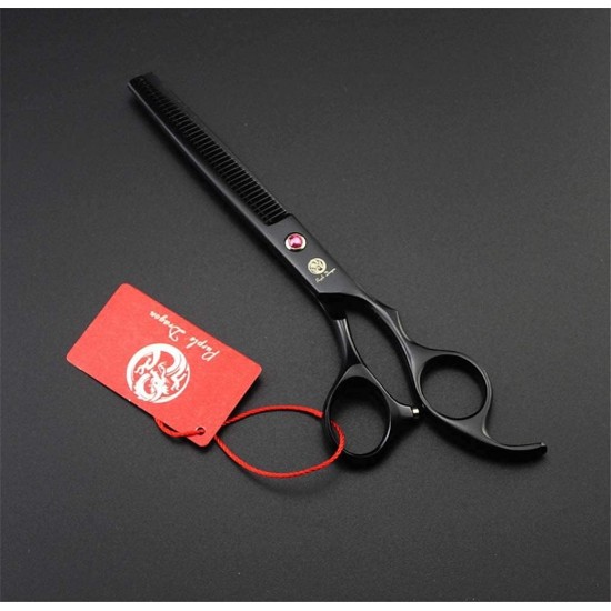 Purple Dragon Fur Scissors for Dogs Professional 7.0 Inch Dog Scissors Set with Thinning Scissors for Grooming Curved Pet Fur Scissors Set Dog Hair Scissors Set Made of Japan 440C Stainless Steel Purple Dragon Fur Scissors for Dogs Professional 7.0 Inch Dog Scissors Set with Thinning Scissors for Grooming Curved Pet Fur Scissors Set Dog Hair Scissors Set Made of Japan 440C Stainless Steel