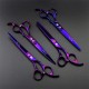 Purple Dragon Fur Scissors for Dogs Professional 7.0 Inch Dog Scissors Set with Thinning Scissors for Grooming Curved Pet Fur Scissors Set Dog Hair Scissors Set Made of Japan 440C Stainless Steel Purple Dragon Fur Scissors for Dogs Professional 7.0 Inch Dog Scissors Set with Thinning Scissors for Grooming Curved Pet Fur Scissors Set Dog Hair Scissors Set Made of Japan 440C Stainless Steel