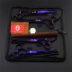 Purple Dragon Fur Scissors for Dogs Professional 7.0 Inch Dog Scissors Set with Thinning Scissors for Grooming Curved Pet Fur Scissors Set Dog Hair Scissors Set Made of Japan 440C Stainless Steel Purple Dragon Fur Scissors for Dogs Professional 7.0 Inch Dog Scissors Set with Thinning Scissors for Grooming Curved Pet Fur Scissors Set Dog Hair Scissors Set Made of Japan 440C Stainless Steel