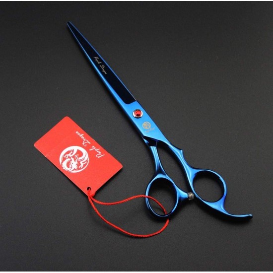 Purple Dragon Fur Scissors for Dogs Professional 7.0 Inch Dog Scissors Set with Thinning Scissors for Grooming Curved Pet Fur Scissors Set Dog Hair Scissors Set Made of Japan 440C Stainless Steel Purple Dragon Fur Scissors for Dogs Professional 7.0 Inch Dog Scissors Set with Thinning Scissors for Grooming Curved Pet Fur Scissors Set Dog Hair Scissors Set Made of Japan 440C Stainless Steel
