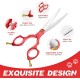 Purple Dragon JP 440C Steel Professional Dog Scissors for Dogs and Cats, 6.5 Inch Grooming Scissors with Ultralight Space Aluminium Handle, JP 440C Steel Professional Grooming Scissors for Dog Purple Dragon JP 440C Steel Professional Dog Scissors for Dogs and Cats, 6.5 Inch Grooming Scissors with Ultralight Space Aluminium Handle, JP 440C Steel Professional Grooming Scissors for Dog