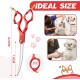 Purple Dragon JP 440C Steel Professional Dog Scissors for Dogs and Cats, 6.5 Inch Grooming Scissors with Ultralight Space Aluminium Handle, JP 440C Steel Professional Grooming Scissors for Dog Purple Dragon JP 440C Steel Professional Dog Scissors for Dogs and Cats, 6.5 Inch Grooming Scissors with Ultralight Space Aluminium Handle, JP 440C Steel Professional Grooming Scissors for Dog