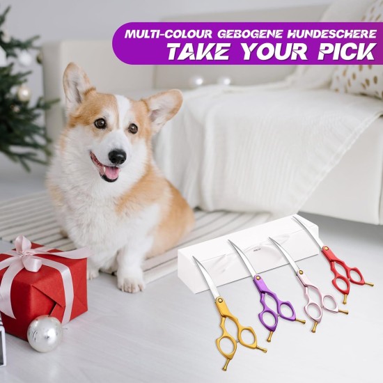 Purple Dragon JP 440C Steel Professional Dog Scissors for Dogs and Cats, 6.5 Inch Grooming Scissors with Ultralight Space Aluminium Handle, JP 440C Steel Professional Grooming Scissors for Dog Purple Dragon JP 440C Steel Professional Dog Scissors for Dogs and Cats, 6.5 Inch Grooming Scissors with Ultralight Space Aluminium Handle, JP 440C Steel Professional Grooming Scissors for Dog