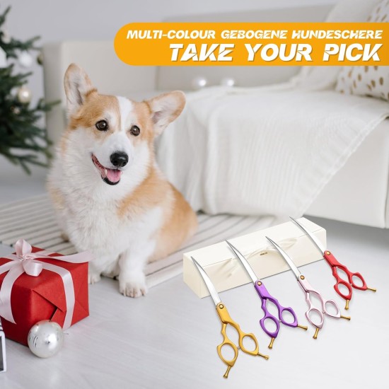 Purple Dragon JP 440C Steel Professional Dog Scissors for Dogs and Cats, 6.5 Inch Grooming Scissors with Ultralight Space Aluminium Handle, JP 440C Steel Professional Grooming Scissors for Dog Purple Dragon JP 440C Steel Professional Dog Scissors for Dogs and Cats, 6.5 Inch Grooming Scissors with Ultralight Space Aluminium Handle, JP 440C Steel Professional Grooming Scissors for Dog