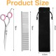 QJFHURB Modern Dog Scissors - Hair Scissors for Pets - Stainless Steel - Ambidextrous - Professional Cutting - Thinning Scissors - Dogs and Cats QJFHURB Modern Dog Scissors - Hair Scissors for Pets - Stainless Steel - Ambidextrous - Professional Cutting - Thinning Scissors - Dogs and Cats