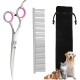 QJFHURB Modern Dog Scissors - Hair Scissors for Pets - Stainless Steel - Ambidextrous - Professional Cutting - Thinning Scissors - Dogs and Cats QJFHURB Modern Dog Scissors - Hair Scissors for Pets - Stainless Steel - Ambidextrous - Professional Cutting - Thinning Scissors - Dogs and Cats