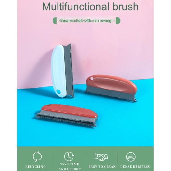 QLEUIFT Pet Hair Remover Brush, Cat Dog Hair Remover for Carpet Lint Remover Hair Remover Comb for Funiture Couch Clothes Car Blankets, Dark Blue, Red, Pack of 2 QLEUIFT Pet Hair Remover Brush, Cat Dog Hair Remover for Carpet Lint Remover Hair Remover Comb for Funiture Couch Clothes Car Blankets, Dark Blue, Red, Pack of 2