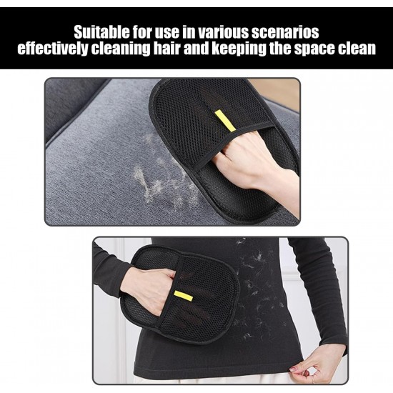 RELKLYU 2 x black hair removal gloves, 1 x steel comb, double-sided classic hair removal device, reusable, pet hair cleaning props. RELKLYU 2 x black hair removal gloves, 1 x steel comb, double-sided classic hair removal device, reusable, pet hair cleaning props.