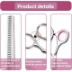 ROROJOYMA Pet Scissors, 6 Inch Professional Dog Scissors, Stainless Steel Fur Scissors for Dogs and Cats, for Dogs, Cats, Pink ROROJOYMA Pet Scissors, 6 Inch Professional Dog Scissors, Stainless Steel Fur Scissors for Dogs and Cats, for Dogs, Cats, Pink