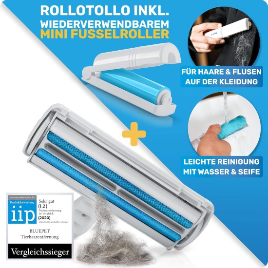 RolloTollo 2.0 Self-Cleaning Lint Roller, Pet Hair Remover for Sofa, Bed & Furniture, Lint Brush for Dog Hair and Cat Hair RolloTollo 2.0 Self-Cleaning Lint Roller, Pet Hair Remover for Sofa, Bed & Furniture, Lint Brush for Dog Hair and Cat Hair