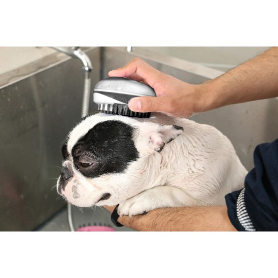 Rosewood 2-in-1 Bath and Groom Brush for Cats and Dogs Rosewood 2-in-1 Bath and Groom Brush for Cats and Dogs