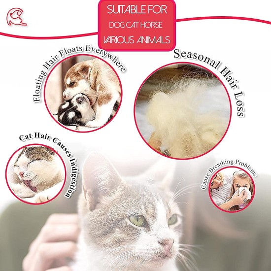 SSRIVER Pet Grooming Glove - Gentle Hair Removal and Efficient Massage for Dogs, Cats and Horses - Pet Mitt with Brushes for Short and Long Fur (1 Right Hand) SSRIVER Pet Grooming Glove - Gentle Hair Removal and Efficient Massage for Dogs, Cats and Horses - Pet Mitt with Brushes for Short and Long Fur (1 Right Hand)
