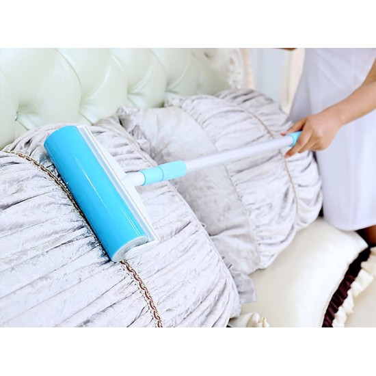 SUZZYVINE Pet Hair Remover Long Handle Reusable Lint Roller for Cats and Dogs Reusable (1 Long Handle, 1 Wide Roll Plus 1 Medium Roller+1 Travel Roller) SUZZYVINE Pet Hair Remover Long Handle Reusable Lint Roller for Cats and Dogs Reusable (1 Long Handle, 1 Wide Roll Plus 1 Medium Roller+1 Travel Roller)
