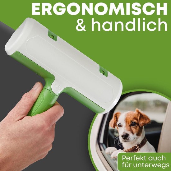 Self-Cleaning Pet Hair Remover, Premium Lint Roller for Dog Hair and Cat Hair, Reusable Cat Hair Remover for Sofa, Carpet, Bed and Car (Grey) Self-Cleaning Pet Hair Remover, Premium Lint Roller for Dog Hair and Cat Hair, Reusable Cat Hair Remover for Sofa, Carpet, Bed and Car (Grey)