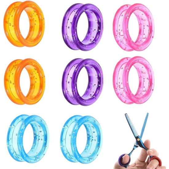 Silicone Scissors Finger Ring for Hairdressing Scissors Dog Scissors Hairdressing Scissors Thumb Rings Scissors Handle Inserts Finger Protection Pack of 12 Silicone Scissors Finger Ring for Hairdressing Scissors Dog Scissors Hairdressing Scissors Thumb Rings Scissors Handle Inserts Finger Protection Pack of 12