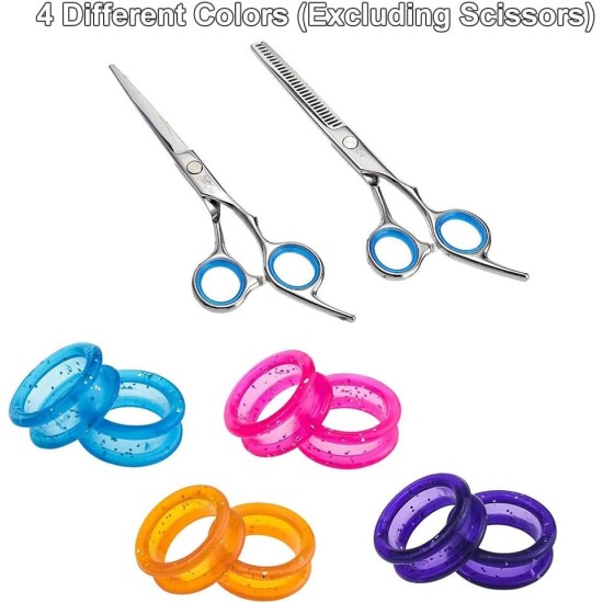 Silicone Scissors Finger Ring for Hairdressing Scissors Dog Scissors Hairdressing Scissors Thumb Rings Scissors Handle Inserts Finger Protection Pack of 12 Silicone Scissors Finger Ring for Hairdressing Scissors Dog Scissors Hairdressing Scissors Thumb Rings Scissors Handle Inserts Finger Protection Pack of 12