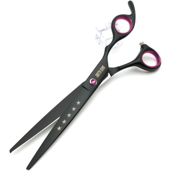 Smith King 7.0 Inch Dog Grooming Scissors Set Dog Straight Scissors & Thinning Scissors & Curved Scissors & Chunker & Comb Set of 5 Smith King 7.0 Inch Dog Grooming Scissors Set Dog Straight Scissors & Thinning Scissors & Curved Scissors & Chunker & Comb Set of 5