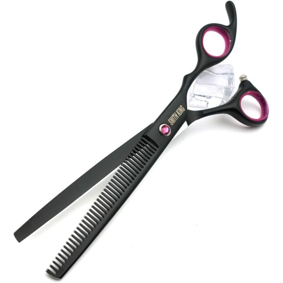 Smith King 7.0 Inch Dog Grooming Scissors Set Dog Straight Scissors & Thinning Scissors & Curved Scissors & Chunker & Comb Set of 5 Smith King 7.0 Inch Dog Grooming Scissors Set Dog Straight Scissors & Thinning Scissors & Curved Scissors & Chunker & Comb Set of 5