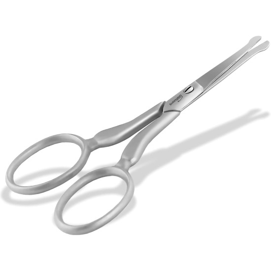 Solingen Pet Scissors Paw Scissors Small Dog Scissors with One-Sided Micro Teeth Dog Hair Scissors Made of Stainless Steel with Sharp Rounded Cutting Surface for Perfect Grooming Solingen Pet Scissors Paw Scissors Small Dog Scissors with One-Sided Micro Teeth Dog Hair Scissors Made of Stainless Steel with Sharp Rounded Cutting Surface for Perfect Grooming