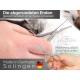 Solingen Pet Scissors Paw Scissors Small Dog Scissors with One-Sided Micro Teeth Dog Hair Scissors Made of Stainless Steel with Sharp Rounded Cutting Surface for Perfect Grooming Solingen Pet Scissors Paw Scissors Small Dog Scissors with One-Sided Micro Teeth Dog Hair Scissors Made of Stainless Steel with Sharp Rounded Cutting Surface for Perfect Grooming