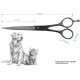 Solingen sharp straight professional paw scissors, dog scissors, face scissors with rounded tips and one-sided micro teeth, 4 inches (10.6 cm), premium quality, made in Germany Solingen sharp straight professional paw scissors, dog scissors, face scissors with rounded tips and one-sided micro teeth, 4 inches (10.6 cm), premium quality, made in Germany