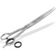 Solinger Dog Scissors Made in Germany Curved with One-Sided Micro Teeth Stainless Steel Dog Hair Scissors for Grooming Dogs, Cats, Pets (8 Inches) Solinger Dog Scissors Made in Germany Curved with One-Sided Micro Teeth Stainless Steel Dog Hair Scissors for Grooming Dogs, Cats, Pets (8 Inches)