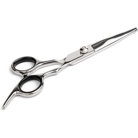 Stainless Steel Straight Dog Hair Scissors with Round Tip