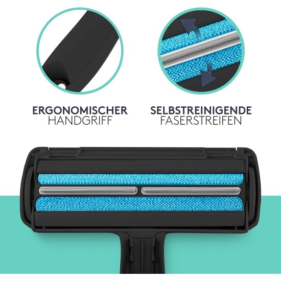 TIERHELD Pet Hair Remover Brush - Extra Strong Lint Roller Pet Hair - 100% Efficient Cat Hair & Dog Hair Removal for Couch Bed Carpet Much More - Reusable Lint Roller for Pet Hair TIERHELD Pet Hair Remover Brush - Extra Strong Lint Roller Pet Hair - 100% Efficient Cat Hair & Dog Hair Removal for Couch Bed Carpet Much More - Reusable Lint Roller for Pet Hair