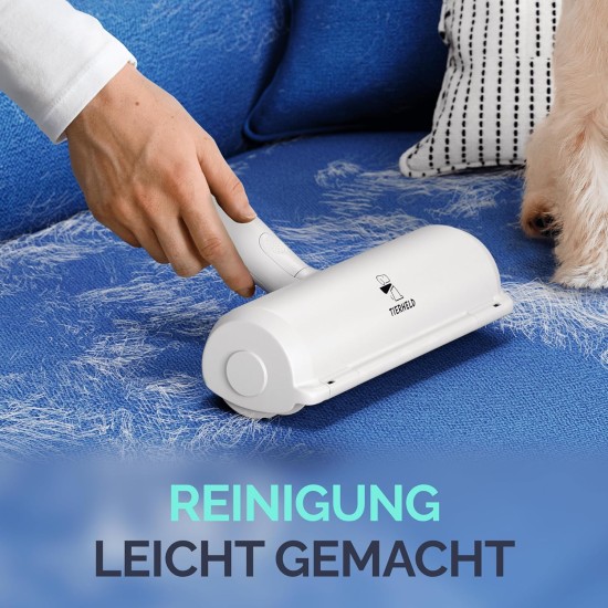 TIERHELD Pet Hair Remover Brush - Extra Strong Lint Roller Pet Hair - 100% Efficient Cat Hair & Dog Hair Removal for Couch Bed Carpet Much More - Reusable Lint Roller for Pet Hair TIERHELD Pet Hair Remover Brush - Extra Strong Lint Roller Pet Hair - 100% Efficient Cat Hair & Dog Hair Removal for Couch Bed Carpet Much More - Reusable Lint Roller for Pet Hair
