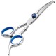 TNSRAY Dog Grooming Scissors, Dog Scissors, Curved Scissors, Dog Grooming Scissors for Dogs, Dogs and Cats, Safety Round Tip Grooming Scissors, Stainless Steel Fur Scissors for Dogs and Cats, Curved