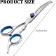 TNSRAY Dog Grooming Scissors, Dog Scissors, Curved Scissors, Dog Grooming Scissors for Dogs, Dogs and Cats, Safety Round Tip Grooming Scissors, Stainless Steel Fur Scissors for Dogs and Cats, Curved