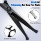 TOPGOOSE Dog Grooming Scissors Kit with Safety Round Tips, Professional 5-in-1 Grooming Scissors for Dogs Cats Pets at Home (Black) TOPGOOSE Dog Grooming Scissors Kit with Safety Round Tips, Professional 5-in-1 Grooming Scissors for Dogs Cats Pets at Home (Black)