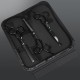 TOPGOOSE Dog Grooming Scissors Kit with Safety Round Tips, Professional 5-in-1 Grooming Scissors for Dogs Cats Pets at Home (Black) TOPGOOSE Dog Grooming Scissors Kit with Safety Round Tips, Professional 5-in-1 Grooming Scissors for Dogs Cats Pets at Home (Black)