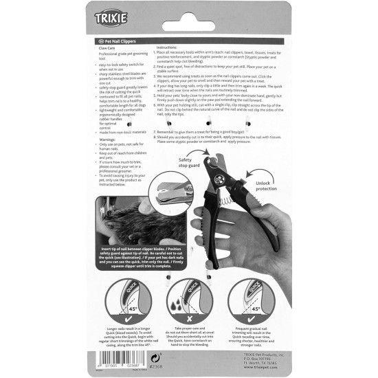 TRIXIE Claw Clippers for Dogs and Cats, 12 cm and 16 cm, for Dogs, Small Animals, Birds, Nail Trimmers for Dogs TRIXIE Claw Clippers for Dogs and Cats, 12 cm and 16 cm, for Dogs, Small Animals, Birds, Nail Trimmers for Dogs