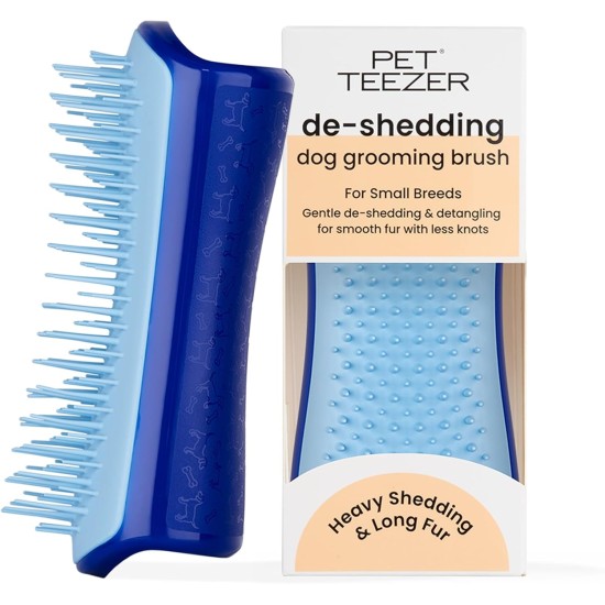 Tangle Teezer | Pet Teezer | Deshedding and Dog Grooming Brush | Dry Brush or Dog Bath Brush | Mint & Pink Tangle Teezer | Pet Teezer | Deshedding and Dog Grooming Brush | Dry Brush or Dog Bath Brush | Mint & Pink