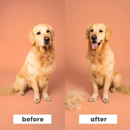 Tangle Teezer | Pet Teezer | Deshedding and Dog Grooming Brush | Dry Brush or Dog Bath Brush | Mint & Pink Tangle Teezer | Pet Teezer | Deshedding and Dog Grooming Brush | Dry Brush or Dog Bath Brush | Mint & Pink