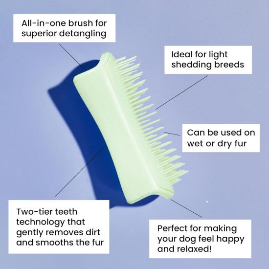 Tangle Teezer | Pet Teezer | Puppy Grooming Brush | Dry Brush or Dog Bath Brush | Mint Tangle Teezer | Pet Teezer | Puppy Grooming Brush | Dry Brush or Dog Bath Brush | Mint