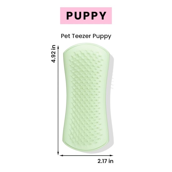 Tangle Teezer | Pet Teezer | Puppy Grooming Brush | Dry Brush or Dog Bath Brush | Mint Tangle Teezer | Pet Teezer | Puppy Grooming Brush | Dry Brush or Dog Bath Brush | Mint