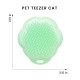 Tangle Teezer Pet Teezer Cat Brush - For Cats with Short to Medium Fur - Grooming Brush for Cats with Two Stage Bristles that Gives Shine and Smoothness - Green Tangle Teezer Pet Teezer Cat Brush - For Cats with Short to Medium Fur - Grooming Brush for Cats with Two Stage Bristles that Gives Shine and Smoothness - Green
