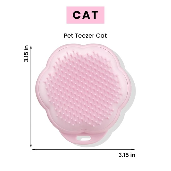Tangle Teezer Pet Teezer Cat Brush - For Cats with Short to Medium Fur - Grooming Brush for Cats with Two Stage Bristles that Gives Shine and Smoothness - Green Tangle Teezer Pet Teezer Cat Brush - For Cats with Short to Medium Fur - Grooming Brush for Cats with Two Stage Bristles that Gives Shine and Smoothness - Green