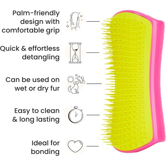 Tangle Teezer Pet Teezer Pet Grooming Brush for Small Dogs - Dog Brush for Dry or Bath Use - The Perfect Brush for Dogs - Dark Blue & Light Blue Tangle Teezer Pet Teezer Pet Grooming Brush for Small Dogs - Dog Brush for Dry or Bath Use - The Perfect Brush for Dogs - Dark Blue & Light Blue