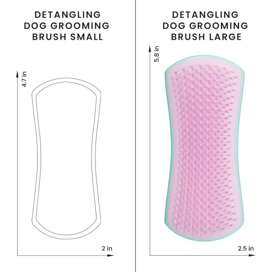 Tangle Teezer Pet Teezer Pet Grooming Brush for Small Dogs - Dog Brush for Dry or Bath Use - The Perfect Brush for Dogs - Dark Blue & Light Blue Tangle Teezer Pet Teezer Pet Grooming Brush for Small Dogs - Dog Brush for Dry or Bath Use - The Perfect Brush for Dogs - Dark Blue & Light Blue