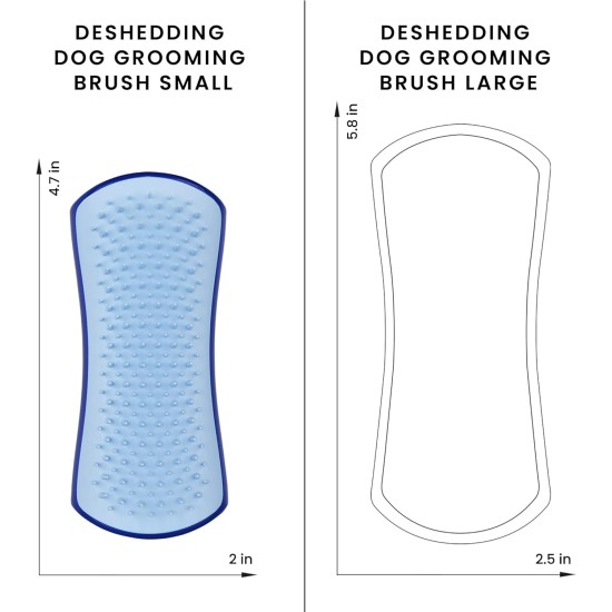 Tangle Teezer Pet Teezer Pet Grooming Brush for Small Dogs - Dog Brush for Dry or Bath Use - The Perfect Brush for Dogs - Dark Blue & Light Blue Tangle Teezer Pet Teezer Pet Grooming Brush for Small Dogs - Dog Brush for Dry or Bath Use - The Perfect Brush for Dogs - Dark Blue & Light Blue