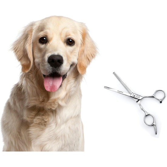 Thinning scissors notched single-edged thinning scissors Pet scissors metal of the brand PRECORN Thinning scissors notched single-edged thinning scissors Pet scissors metal of the brand PRECORN