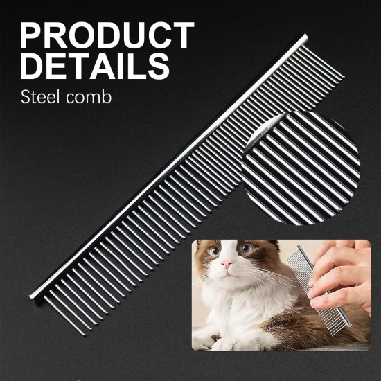 Thoquene Dog and cat grooming scissors, dog scissors, dog hair, curved, pet comb made of robust stainless steel Thoquene Dog and cat grooming scissors, dog scissors, dog hair, curved, pet comb made of robust stainless steel