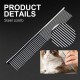 Thoquene Dog and cat grooming scissors, dog scissors, dog hair, curved, pet comb made of robust stainless steel