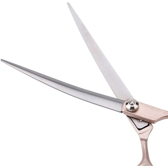 Tnfeeon 4-Piece Pet Grooming Scissors Set, 7 Inch Professional Comb Kit for Sharp Scissors, Made of Stainless Steel for Modelling Trimming Tools for Dog Cats (Gold) Tnfeeon 4-Piece Pet Grooming Scissors Set, 7 Inch Professional Comb Kit for Sharp Scissors, Made of Stainless Steel for Modelling Trimming Tools for Dog Cats (Gold)