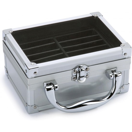 Top Performance Professional Clipper Blade Cases — Durable Aluminum Clipper Blade Cases for Professional Groomers, Chrome Top Performance Professional Clipper Blade Cases — Durable Aluminum Clipper Blade Cases for Professional Groomers, Chrome
